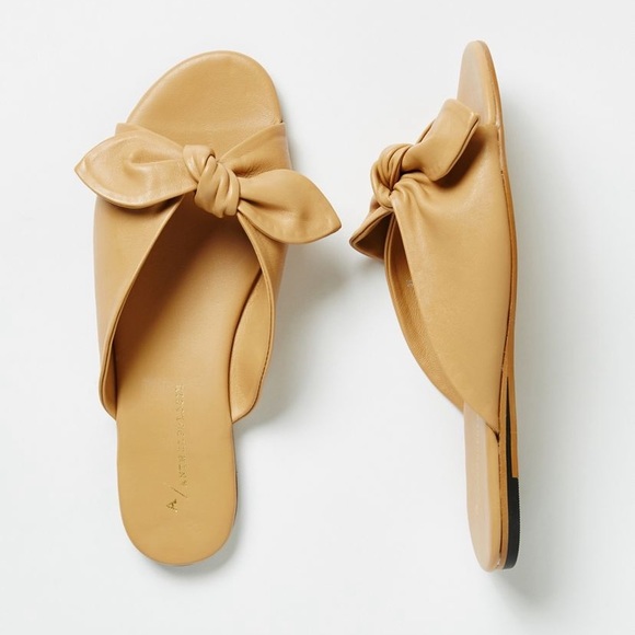 Anthropologie Shoes - Gemma Bow Slide Sandals